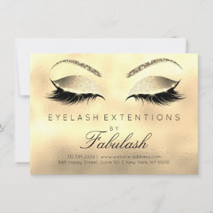 Extension Beauté Lashes Salon Après-soin Gold Glas