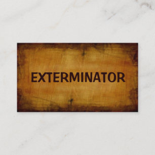 Exterminateur Carte de visite antique