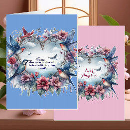 Extra Loved Encouragement Citation Oiseaux Cadre c