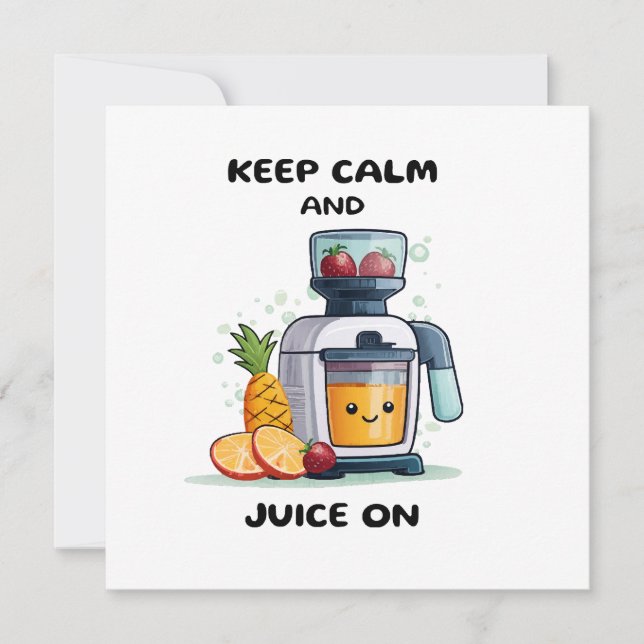 Extracteur de jus de fruits Garder son calme et pr (Devant)