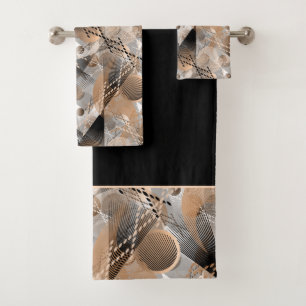 Extraction grise, brune. serviette de bain