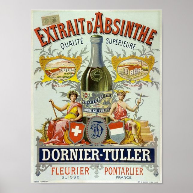Extrait d'Absinthe Poster Art (Devant)