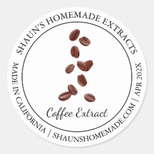 Extrait de café étiquette moderne