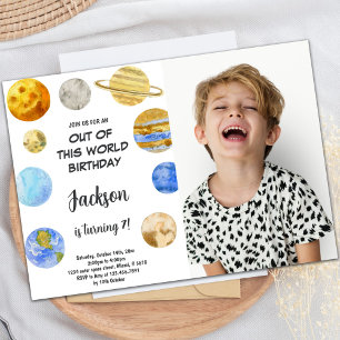 Extrait de ce monde Invitation d'anniversaire avec