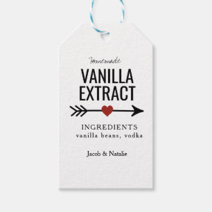 extrait de vanille maison sur mesure étiquette de
