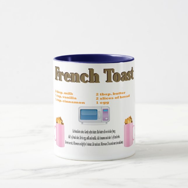 Extraordinaire Français Toast Funny Recette Mug (Centre)