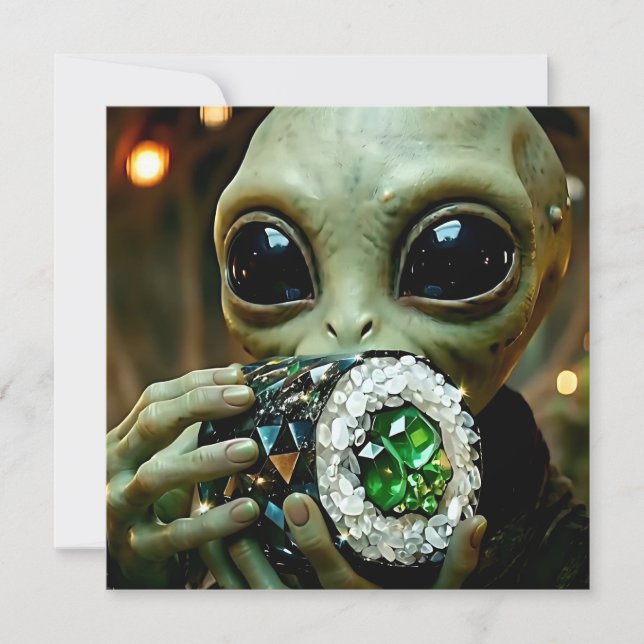 Extraterrestre Alien et Sushi Cristallin Vide (Devant)