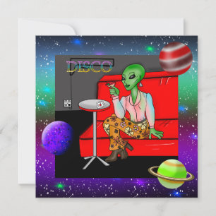 Extraterrestre rétro des années 1970 dans Disco Lo