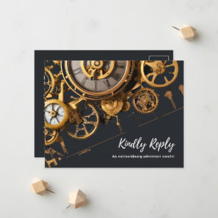 Extravaganza Steampunk Invitation Vintage Horloger