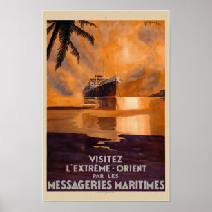 Extrême-Orient Extrême-Orient Poster vintage 1931