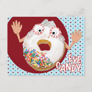 'eye candy' humoristique parodie carte postale