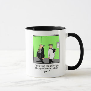 Eye Exam Humour Mug Cadeau
