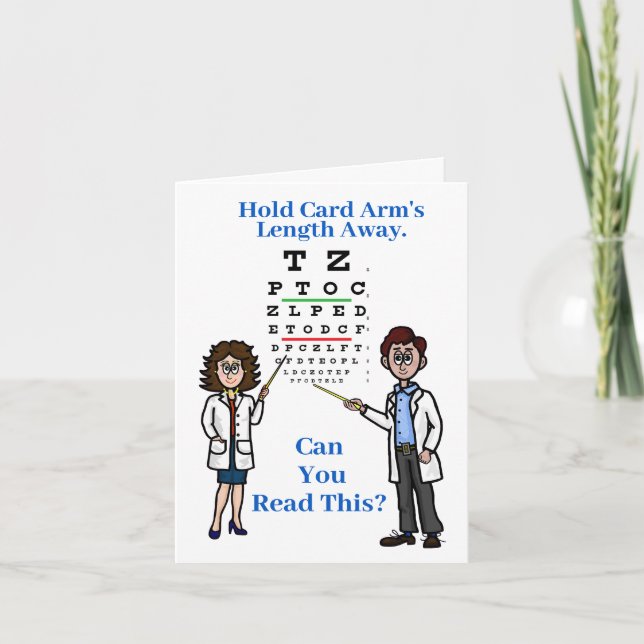 Eye Exam World Optometry Day Carte de voeux (Devant)