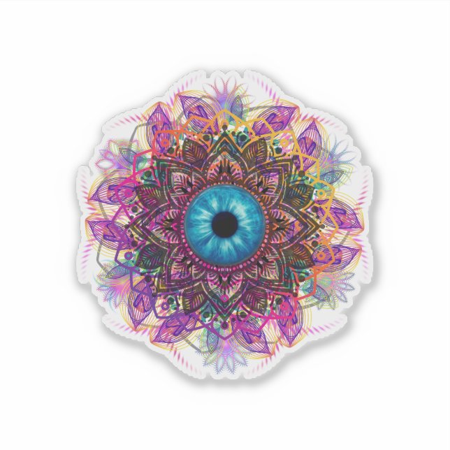 Eye of the Beholder Mandala - Sticker (Devant)