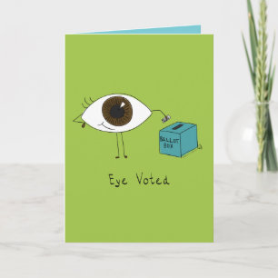 Eye Voted - Drôle carte électorale de vote