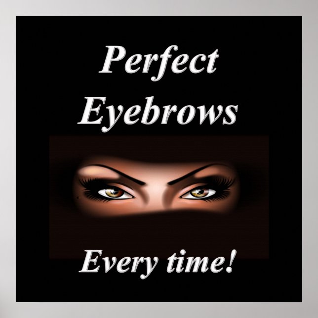 Eyebrows Haircut Vente Poster Matte (Devant)
