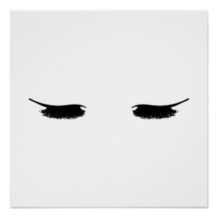 Eyelashes Poster Moderne Chic