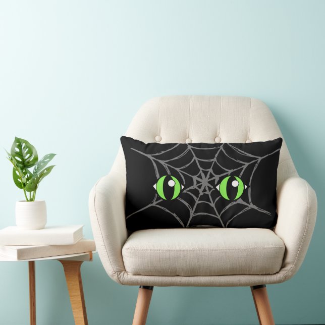 Eyes In A Spiderweb, Lumbar Coussin 13" x 21" (Chaise)