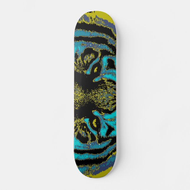 Eyes's Tiger - Fine Art Skateboard (Recto)