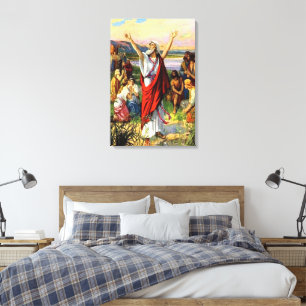 Ezra 8 Ezra prie pour la toile d'aide de Dieu