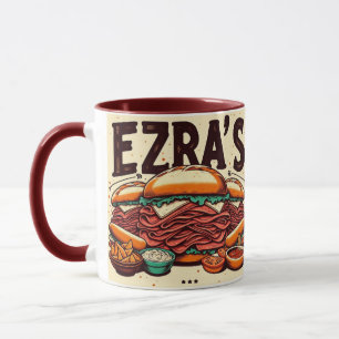 Ezra's Deli Two Tone Mug