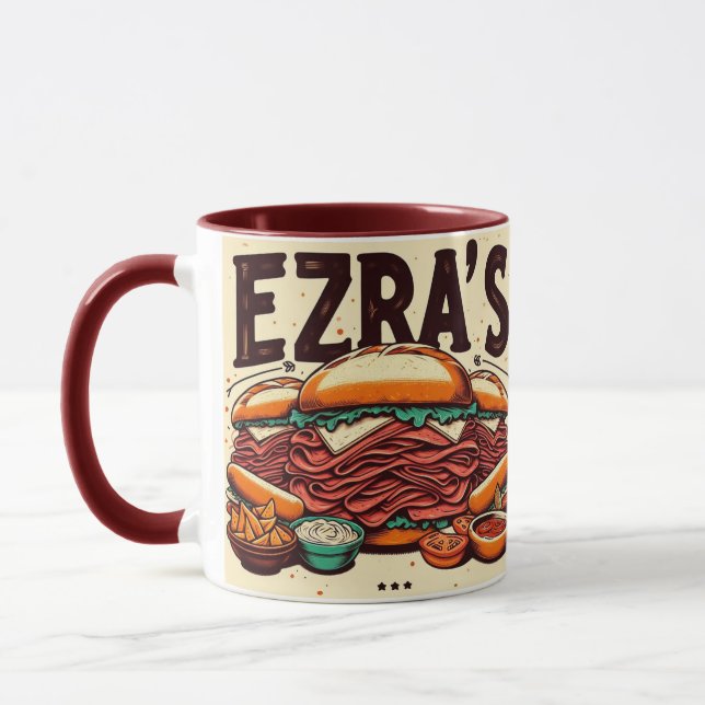Ezra's Deli Two Tone Mug (Gauche)