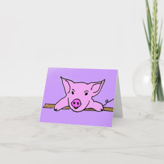 F6- Cartes de notes de porc mignonnes