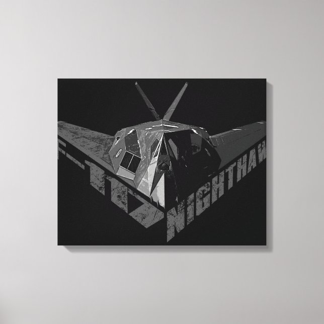 F-117 Toile Enveloppée Nighthawk (Recto)