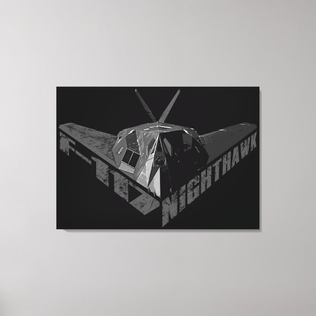 F-117 Toile Enveloppée Nighthawk (Recto)