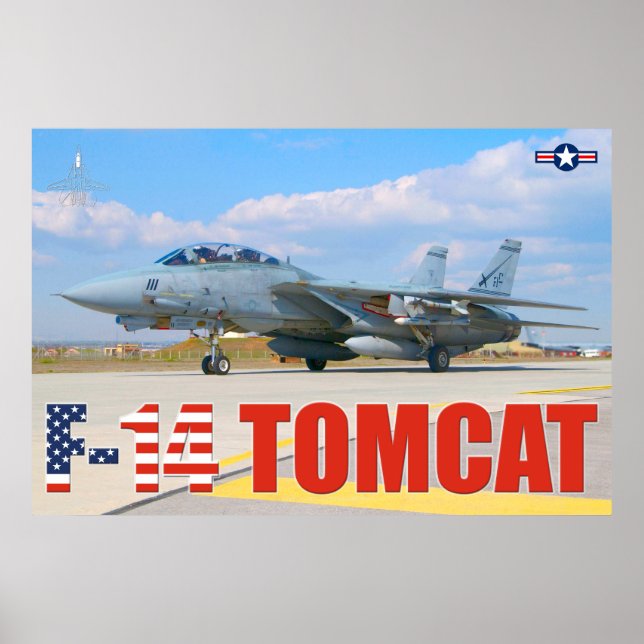 F-14 POSTER "PRÉFLIGHT" TOMCAT (Devant)