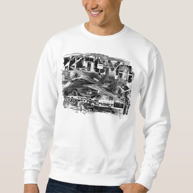 F-14 T-shirt Sweatshirt de base pour hommes Tomcat (Devant)
