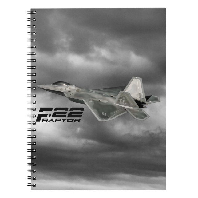 F-22 Carnet photo RAPTOR (80 pages B&W) (Devant)