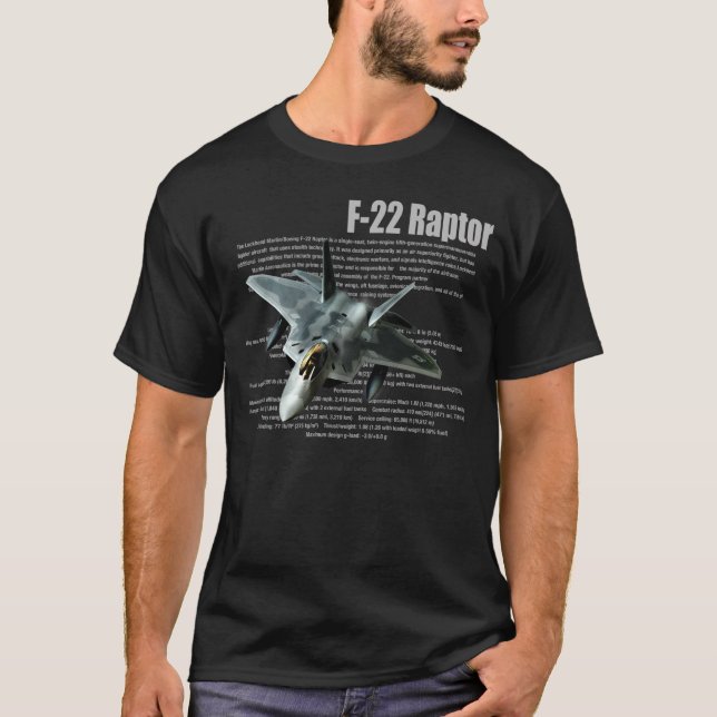 "F-22 Raptor " T-shirt (Devant)