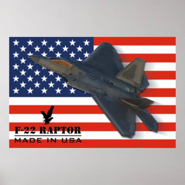 F-22 Raptor USA Poster (Devant)
