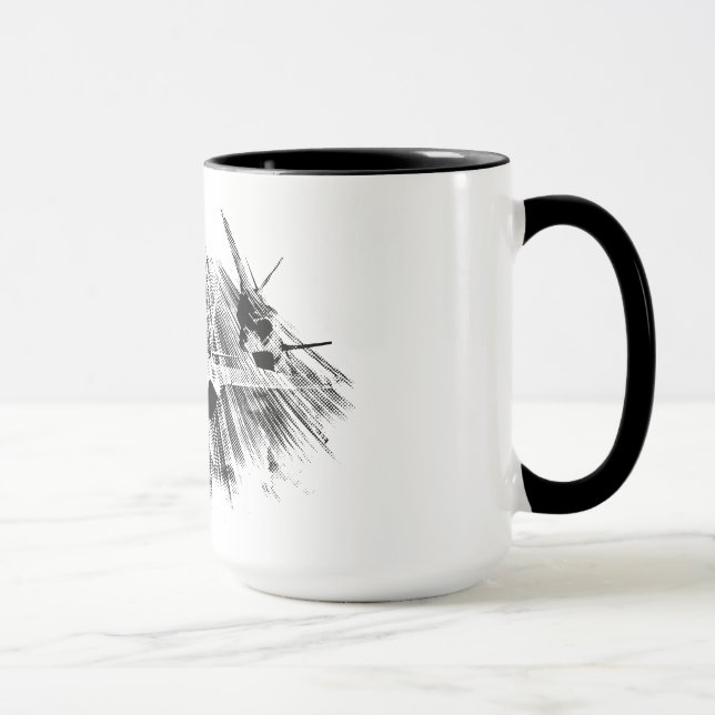 F-35 Lightning II 15 oz Ringer Mug (Droite)