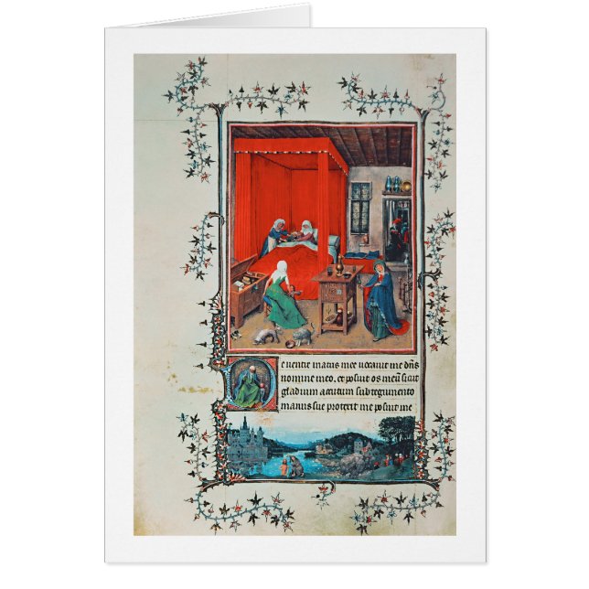 f.93v la naissance de Jean-Baptist et du Baptis (Devant)