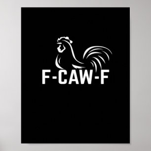 F-Caw-F Citation drôle de jeu de mots Créatif Déco