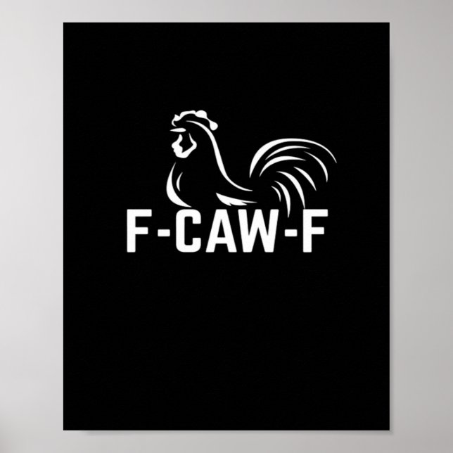 F-Caw-F Citation drôle de jeu de mots Créatif Déco (Devant)