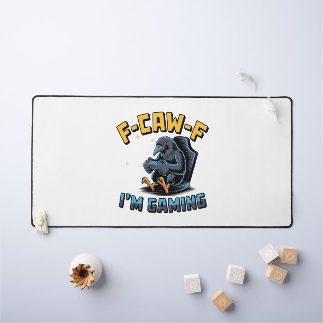 F-Caw-F Je suis en train de jouer Funny Raven Crow (Tableau pour enfants)