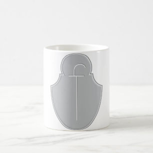 F Emblème de plaque Monogramme Mug