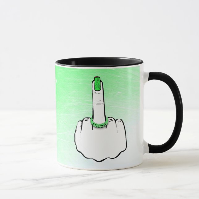 F Hors de la maladie de Lyme Café Mug (Droite)
