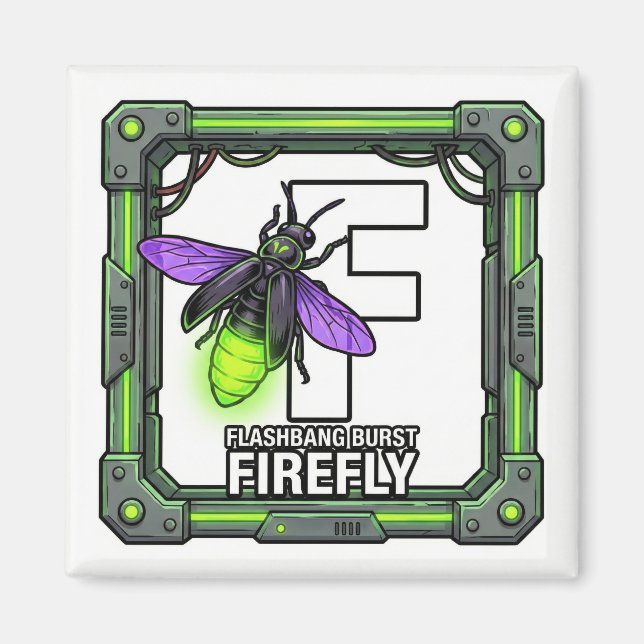 F is for Firefly – GTA Style ABC Learning Magnet (Devant)