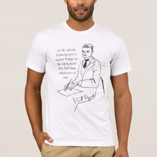 F. Scott Fitzgerald T-shirt noir de base