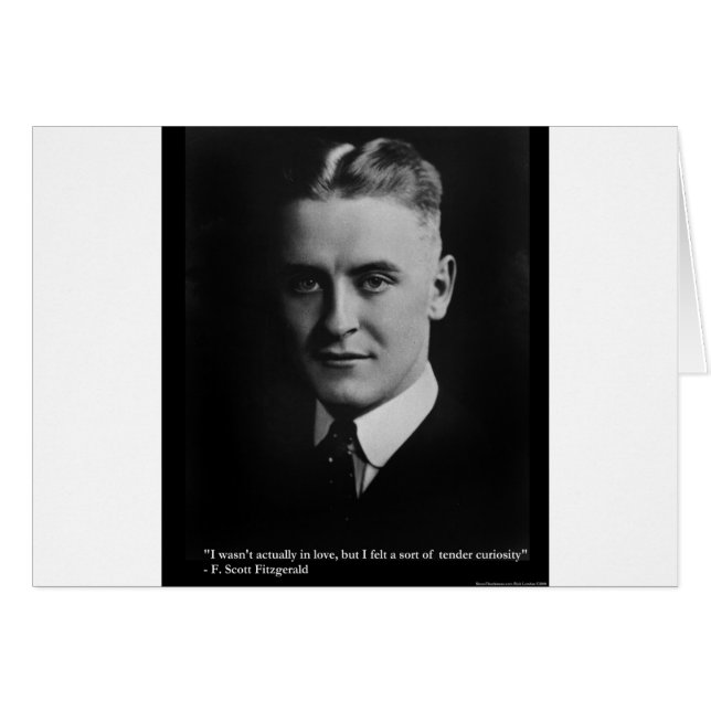F Scott Fitzgerald Tender Curiosity Gifts & Tees (Devant horizontal)