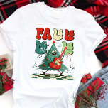 Fa La La Christmas Tree Guitare Rétro<br><div class="desc">Découvrez le rythme festif grâce à ce design amusant et original de l'arbre de Noël "Fa La". Doté d'un sapin de Noël de style rétro qui se balade sur une guitare, cette chemise est parfaite pour tous ceux qui aiment combiner gaieté de vacances avec une touche de vintage allure. Que...</div>