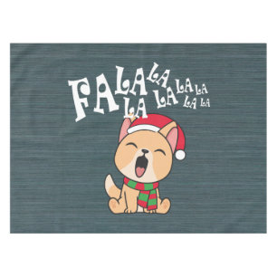 Fa La La La La Christmas Chant Chien Nappe