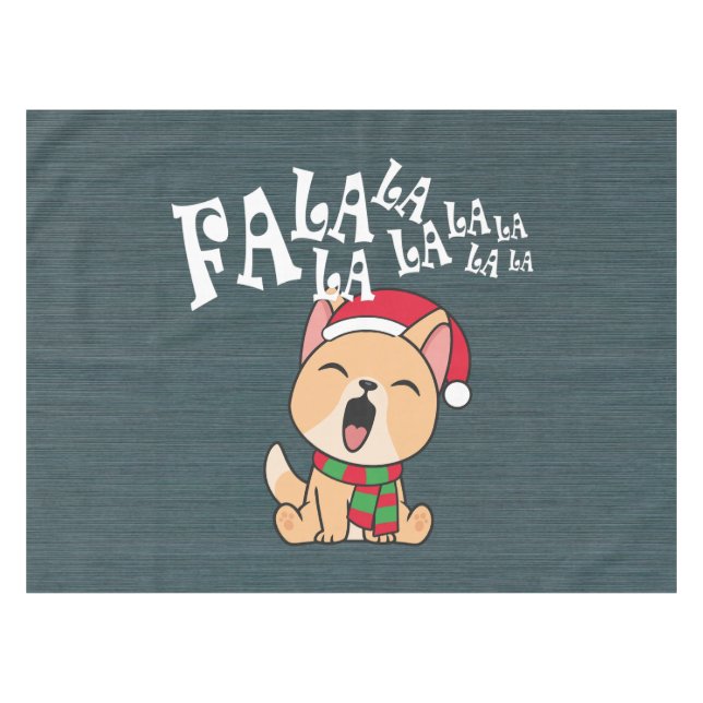 Fa La La La La Christmas Chant Chien | Nappe (Devant (Horizontal))