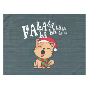 Fa La La La La Christmas Chant de chat Nappe