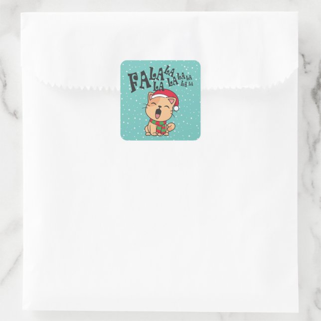 Fa La La La La Christmas Chat Chanter Sticker (Sac)