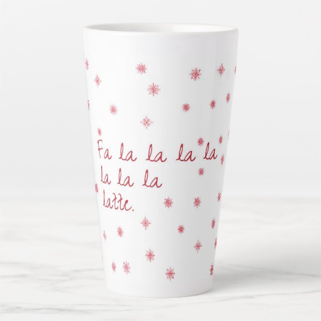 Fa la la latte mug (Devant)